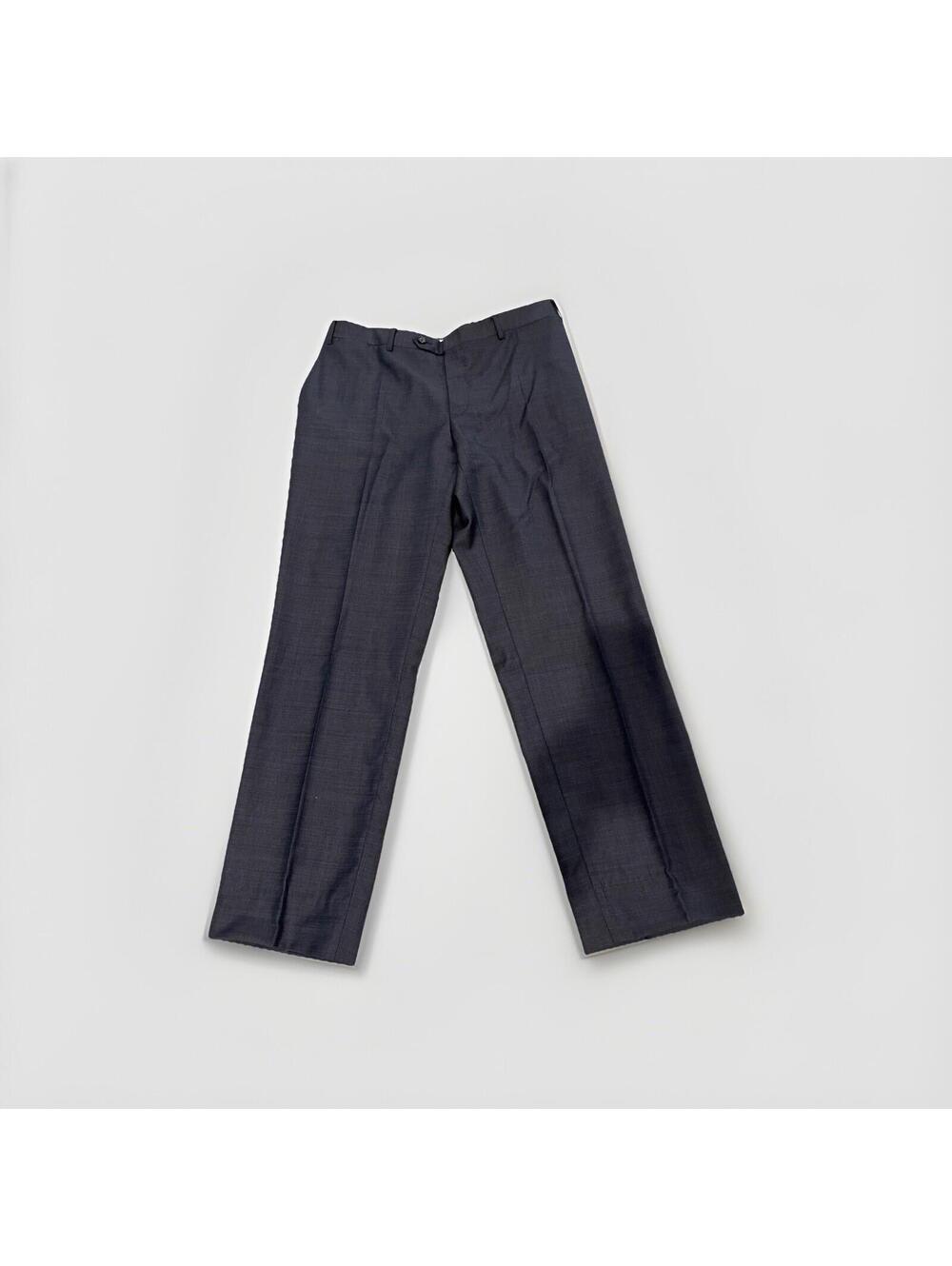 CANALI MENS DRESS PANTS DARK GREY PATTERN 34x29 MADE IN ITALY VGC!